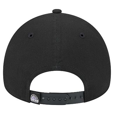 Men's New Era Black Colorado Rockies 9FORTY A-Frame Adjustable Hat