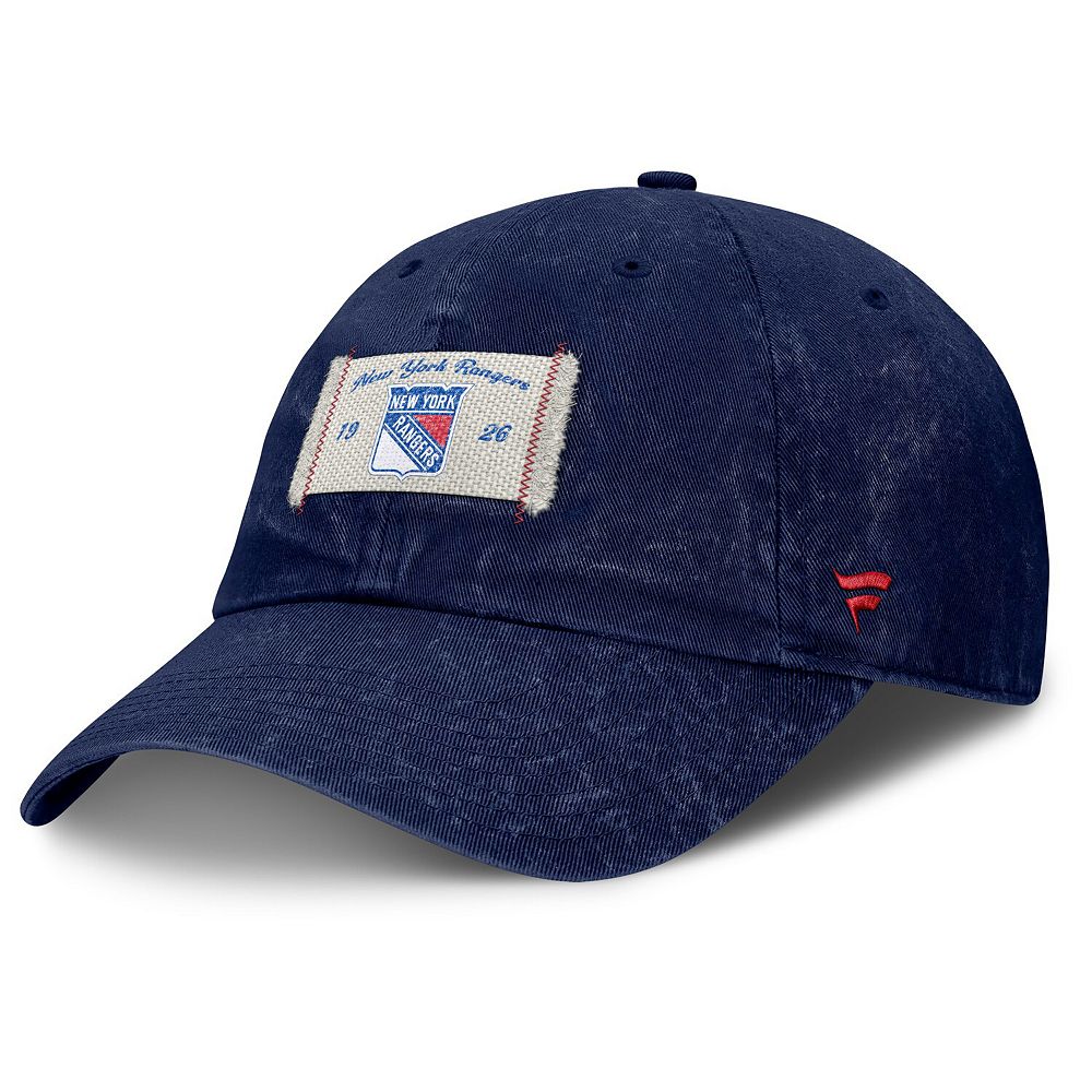 Women's Fanatics Blue New York Rangers Heritage Away Game Adjustable Hat