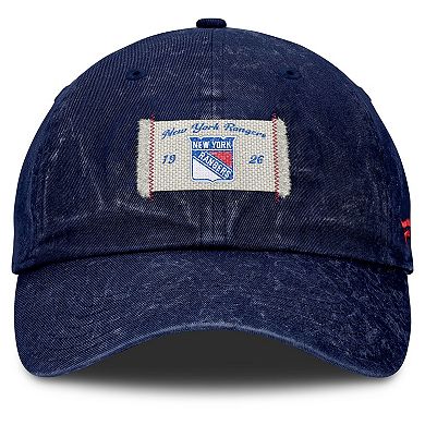 Women's Fanatics Blue New York Rangers Heritage Away Game Adjustable Hat