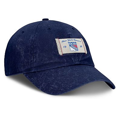 Women's Fanatics Blue New York Rangers Heritage Away Game Adjustable Hat