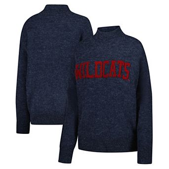 Women's Gameday Social Navy Arizona Wildcats Oversized Varsity Sweater