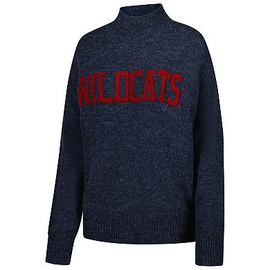 Women's Gameday Social Navy Arizona Wildcats Oversized Varsity Sweater