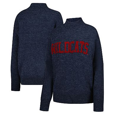 Women's Gameday Social Navy Arizona Wildcats Oversized Varsity Sweater