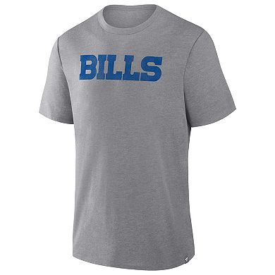 Men's Fanatics Heather Gray Buffalo Bills Tri-Blend T-Shirt