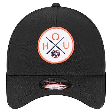 Men's New Era Black Houston Astros 9FORTY A-Frame Adjustable Hat