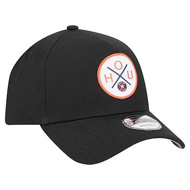 Men's New Era Black Houston Astros 9FORTY A-Frame Adjustable Hat