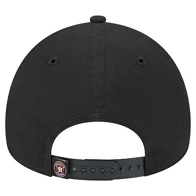 Men's New Era Black Houston Astros 9FORTY A-Frame Adjustable Hat