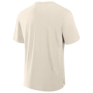 Men's Fanatics Cream Green Bay Packers Slub T-Shirt