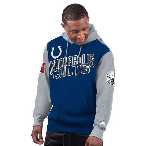 Men s Starter Royal Indianapolis Colts Extreme Pullover Hoodie