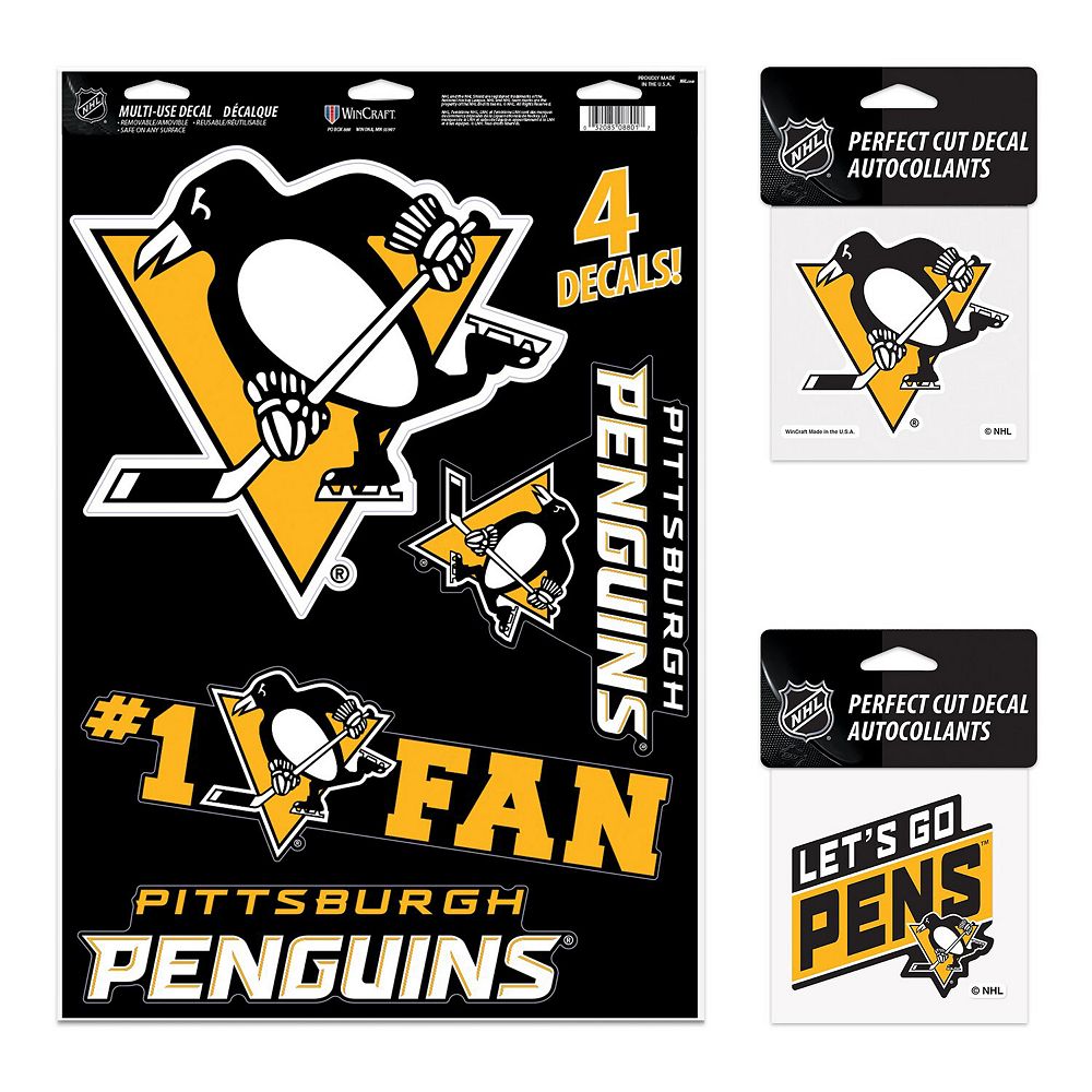 Pittsburgh Penguins 13x32 Ullvimpel - Primär Logotyp