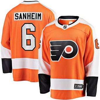 Men's Fanatics Travis Sanheim Orange Philadelphia Flyers Premier Breakaway Player Jersey