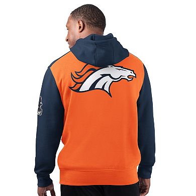 Men's Starter Orange Denver Broncos Extreme Pullover Hoodie