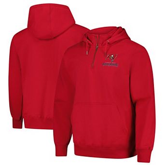 Unisex Dunbrooke Red Tampa Bay Buccaneers Defender Quarter-Zip Hoodie