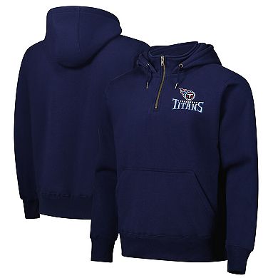 Unisex Dunbrooke Navy Tennessee Titans Defender Quarter-Zip Hoodie