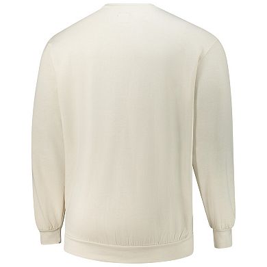 Men's '47 Cream Milwaukee Bucks Big & Tall Spotlight Headline Pullover Sweatshirt