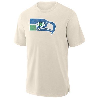 Men's Fanatics Cream Seattle Seahawks Slub T-Shirt