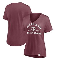売れ筋商品|||ファナティクス カットソー トップス レディース Women's Gray Texas A&M Aggies Primary Logo V-Neck T-Shirt Gray Women's Fanatics Gray Texas A&M Aggies Primary Logo V-Neck T