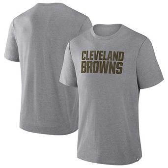 Men's Fanatics Heather Gray Cleveland Browns Tri-Blend T-Shirt