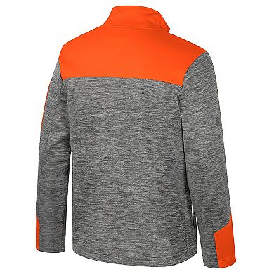 Men's Colosseum Gray/Orange Oregon State Beavers Guard Full-Zip Jacket