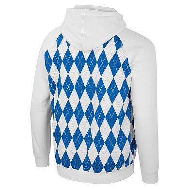 Men's Colosseum White UCLA Bruins The Dealio Raglan Pullover Hoodie