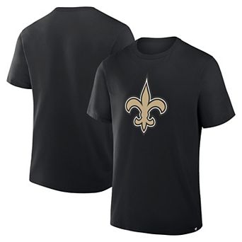 Men's Fanatics Black New Orleans Saints Legacy Cotton T-Shirt