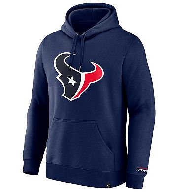 Men's Fanatics Navy Houston Texans Legacy Fleece Pullover Hoodie