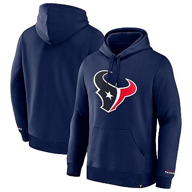 Men's Fanatics Navy Houston Texans Legacy Fleece Pullover Hoodie