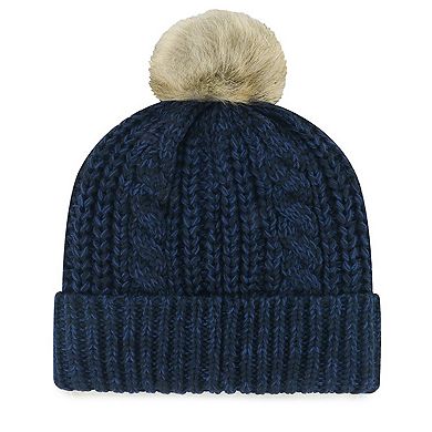 Women's '47 Navy Houston Texans Meeko Cuffed Knit Hat with Pom