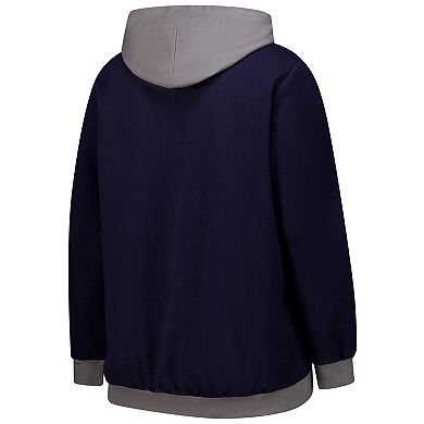 Women's Fanatics College Navy Seattle Seahawks Hit It Full-Zip Hoodie