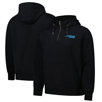 Unisex Dunbrooke Black Carolina Panthers Defender Quarter-Zip Hoodie