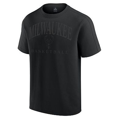 Men's Fanatics Black Milwaukee Bucks Flex Tri-Blend T-Shirt