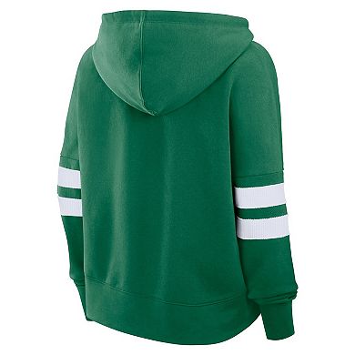 Women's Fanatics Kelly Green Dallas Stars Seize Fleece Pullover Hoodie