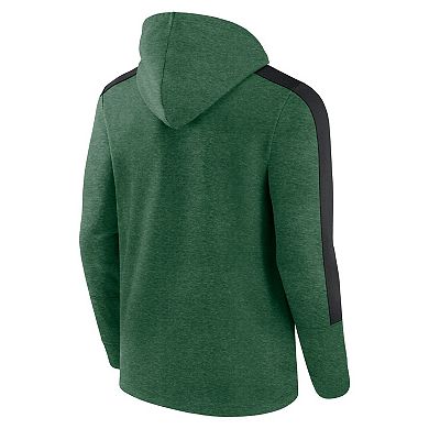 Men's Fanatics Heather Green New York Jets Gains Full-Zip Hoodie