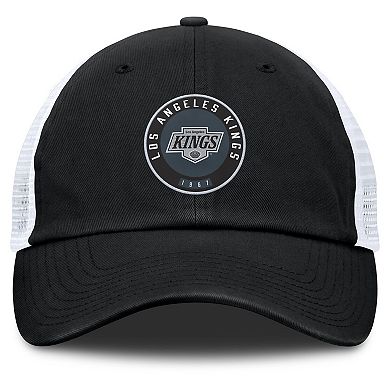 Men's Fanatics Black/White Los Angeles Kings Averie Trucker Adjustable Hat