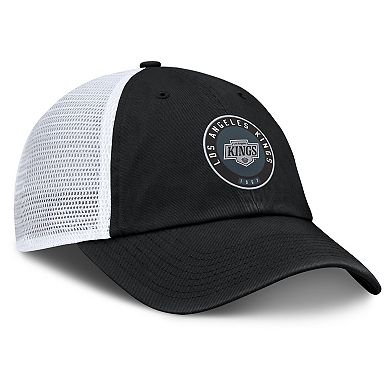 Men's Fanatics Black/White Los Angeles Kings Averie Trucker Adjustable Hat