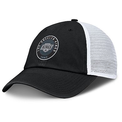 Men's Fanatics Black/White Los Angeles Kings Averie Trucker Adjustable Hat