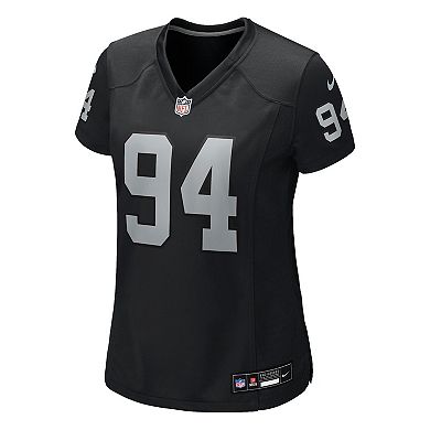 Women's Nike Christian Wilkins Black Las Vegas Raiders Team Game Jersey