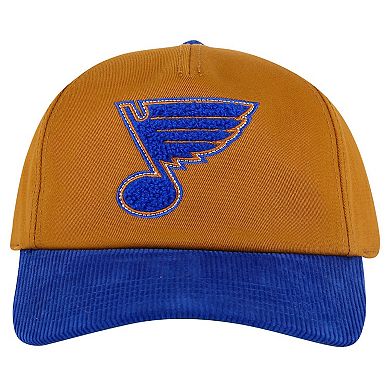 Men's American Needle Tan/Blue St. Louis Blues Burnett Adjustable Hat