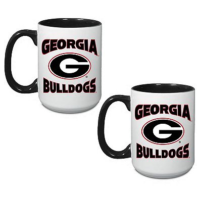 Georgia Bulldogs 15oz. Combo 2-Pack Mug Set