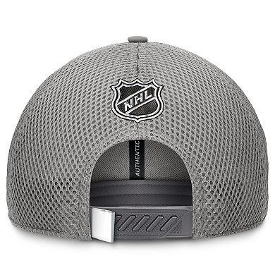 Men's Fanatics Gray Los Angeles Kings Authentic Pro Home Ice Trucker Adjustable Hat