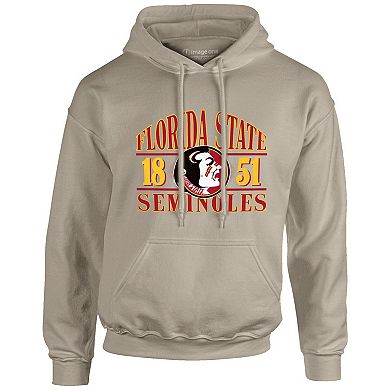 Men's Tan Florida State Seminoles Upper Arch Letters Pullover Hoodie