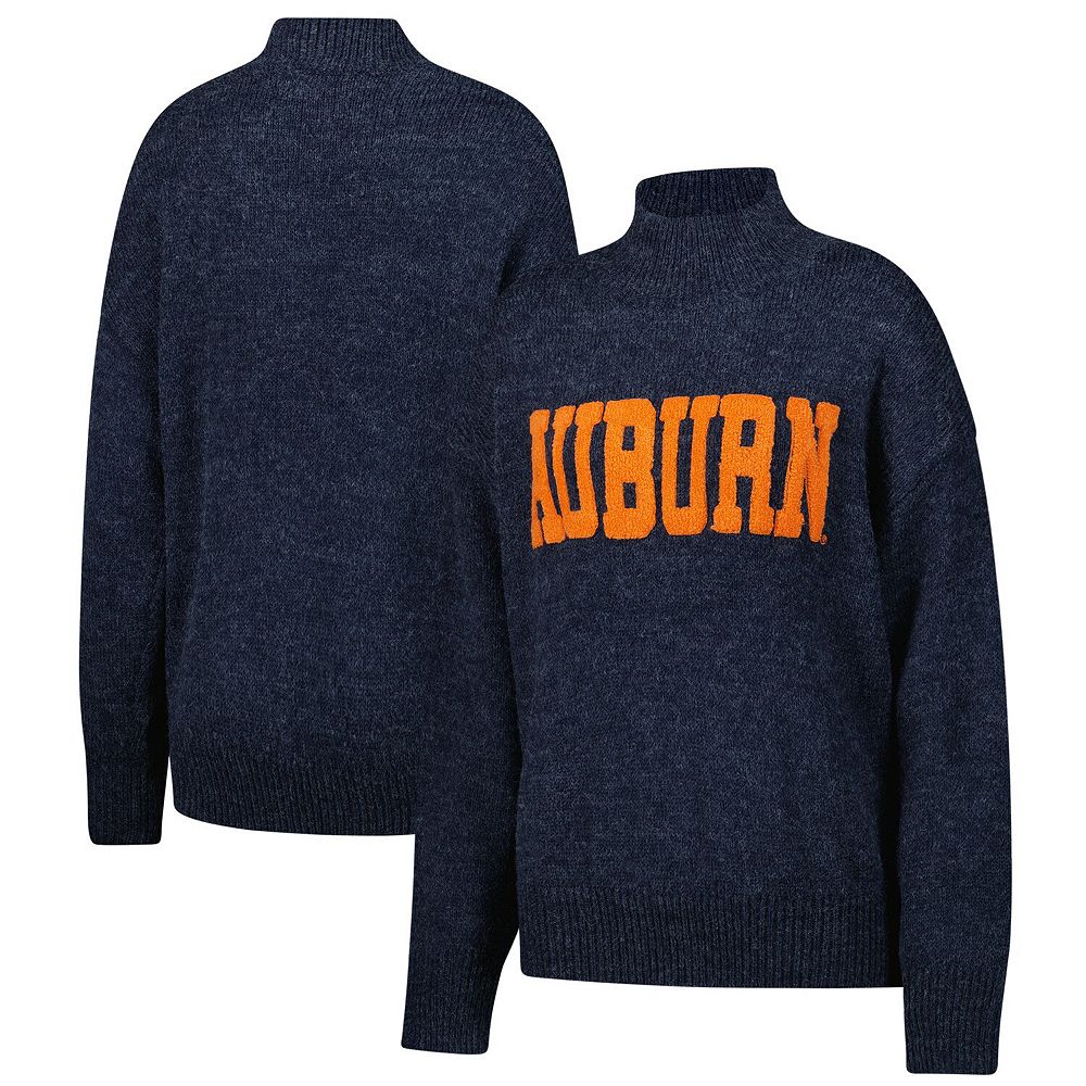 Women's Navy Auburn Tigers Oversized Varsity Sweater