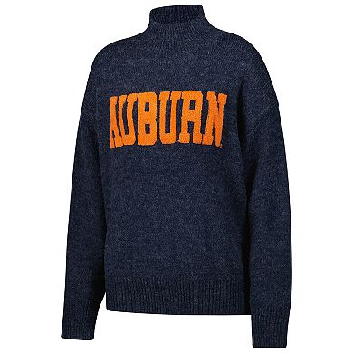 Women's Navy Auburn Tigers Oversized Varsity Sweater