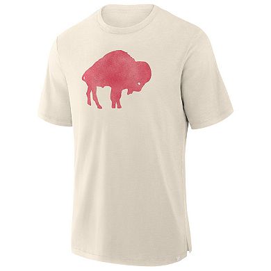 Men's Fanatics Cream Buffalo Bills Slub T-Shirt