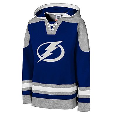 Youth Blue Tampa Bay Lightning Ageless Must Have Home V-Neck Pullover Hoodie