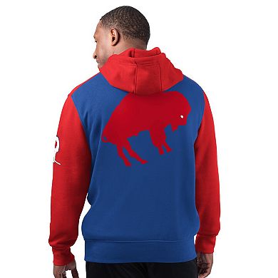 Men's Starter Royal Buffalo Bills Extreme Vintage Logo Pullover Hoodie