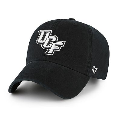 Men's '47 Black UCF Knights Clean Up Adjustable Hat