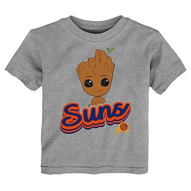 Toddler Heather Gray Phoenix Suns Two-Piece Guardians Of The Galaxy T-Shirt Set