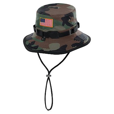 Men's Nike Camo Texas Longhorns 2024 Military Appreciation Apex Bucket Hat