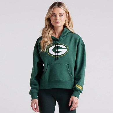 Women's Fanatics Green Green Bay Packers Legacy Fleece Pullover Hoodie